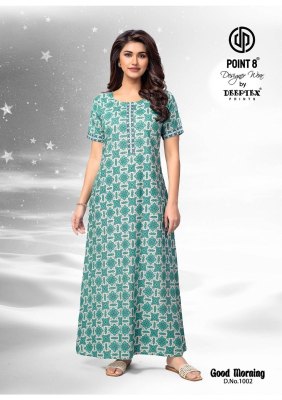 Good Morning Vol 1 by Deeptex Pure Cotton Printed Nighties With Pocket And Without Joints collection night wear catalogs