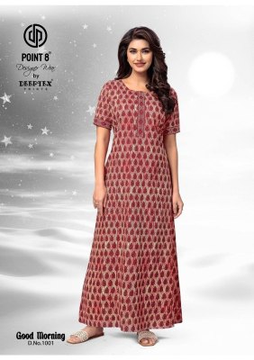 Good Morning Vol 1 by Deeptex Pure Cotton Printed Nighties With Pocket And Without Joints collection night wear catalogs