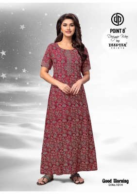 Good Morning Vol 1 by Deeptex Pure Cotton Printed Nighties With Pocket And Without Joints collection night wear catalogs