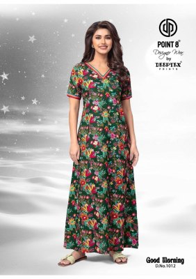 Good Morning Vol 1 by Deeptex Pure Cotton Printed Nighties With Pocket And Without Joints collection night wear catalogs