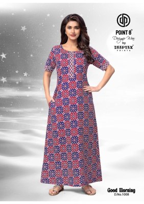 Good Morning Vol 1 by Deeptex Pure Cotton Printed Nighties With Pocket And Without Joints collection night wear catalogs