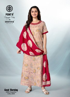 Good Morning Vol 2 by Deeptex Pure cotton Printed Nighties with pocket at low rate night wear catalogs