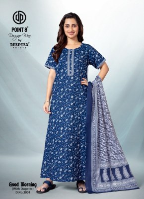 Good Morning Vol 2 by Deeptex Pure cotton Printed Nighties with pocket at low rate night wear catalogs
