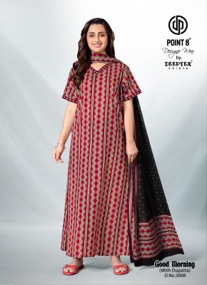 Good Morning Vol 2 by Deeptex Pure cotton Printed Nighties with pocket at low rate night wear catalogs