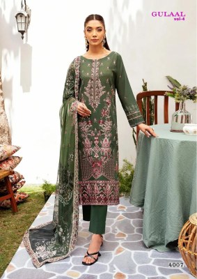 Gulaal vol 4 by Nandgopal print fancy karachi style unstitched suit catalogue Karachi suits catalogs