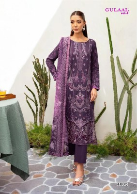 Gulaal vol 4 by Nandgopal print fancy karachi style unstitched suit catalogue Karachi suits catalogs