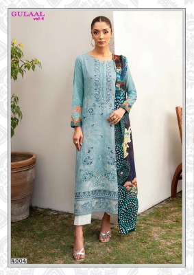 Gulaal vol 4 by Nandgopal print fancy karachi style unstitched suit catalogue Karachi suits catalogs