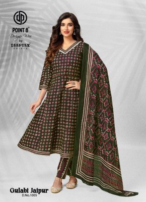 Gulabi jaipur by deeptex fancy printed readymade anarkali suit catalogue at low rate dress material catalogs