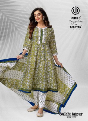 Gulabi jaipur by deeptex fancy printed readymade anarkali suit catalogue at low rate dress material catalogs