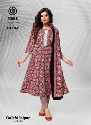 Gulabi jaipur by deeptex fancy printed readymade anarkali suit catalogue at low rate dress material catalogs