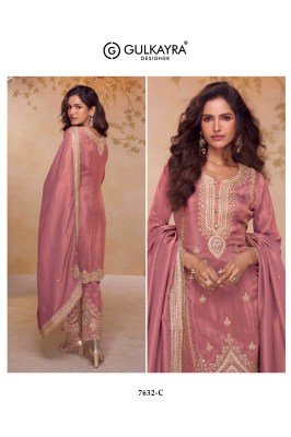Gulkayra Designer Nirali Real Simar Silk Embroidered Suit Wholesale Ethnic Wear Collection readymade suit catalogs
