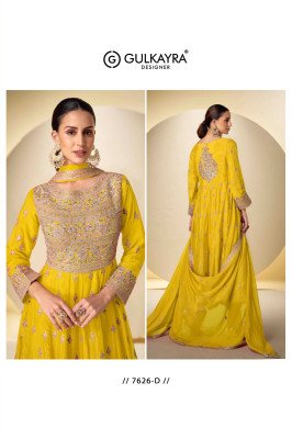 Gulkayra Designer Rasbari Real Chinon Embroidered Ready Made Ethnic Suits Wholesale Collection readymade suit catalogs