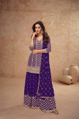 Gulkayra Palak Vol 5     Designer Chinon Kurta Set with Dupatta And Plazoo Premium Stitched Collection Wholesale Kurtis catalogs kurtis catalogs