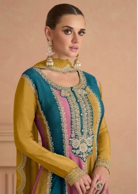 Gulkayra designer by Izhar real chinon embroidered fancy sharara suit catalogue at wholesale price Gulkayra Designer 