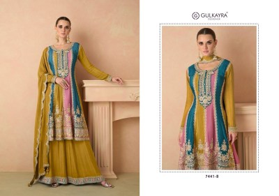 Gulkayra designer by Izhar real chinon embroidered fancy sharara suit catalogue at wholesale price readymade suit catalogs