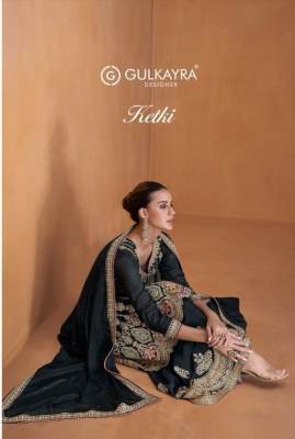 Gulkayra designer by Ketki real chinon designer sharara suit catalogue Gulkayra Designer 