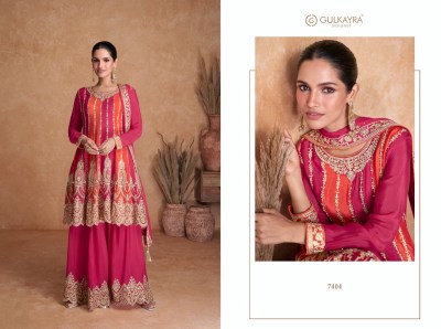 Gulkayra designer by Ketki real chinon designer sharara suit catalogue fancy sharara suit Catalogs