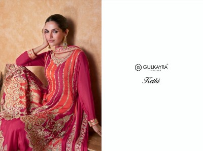 Gulkayra designer by Ketki real chinon designer sharara suit catalogue fancy sharara suit Catalogs