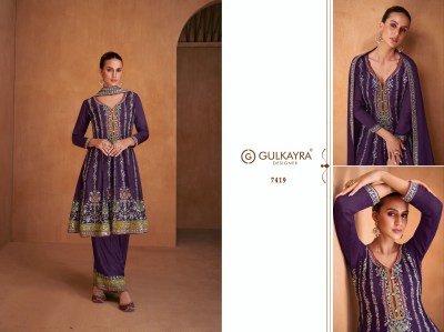 Gulkayra designer by Shysha real chinon embroidered designer readymade suit catalogue at low rate readymade suit catalogs