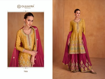 Gulkayra designer by Shysha real chinon embroidered designer readymade suit catalogue at low rate readymade suit catalogs