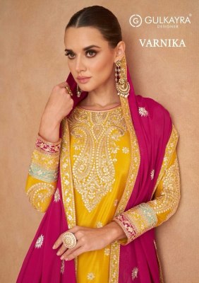 Gulkayra designer by Varnika designer real chinon fancy sharara suit catalogue at amaviexpo Gulkayra Designer 