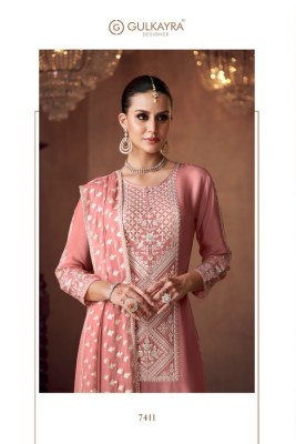 Gulkayra designer present real chinon designer free size Pakistani suit catalogue Gulkayra Designer 