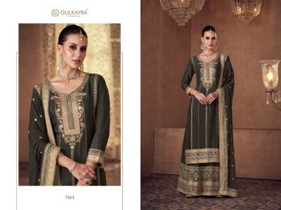 Gulkayra designer present real chinon designer free size Pakistani suit catalogue pakistani suit catalogs