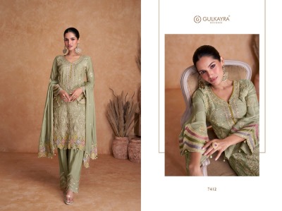 Gulkayra designer present real chinon designer free size Pakistani suit catalogue pakistani suit catalogs