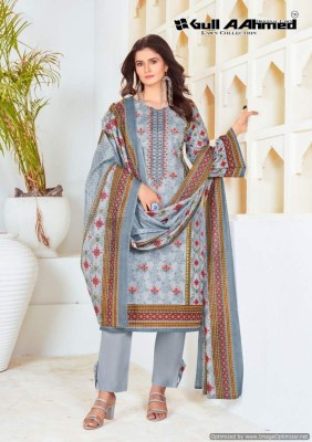 Gull A Ahmed bin saeed vol 5 heavy lawn cotton unstitched suit catalogue at low rate salwar kameez catalogs