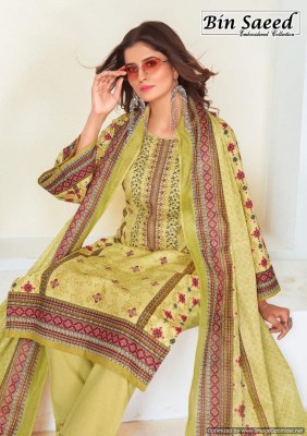 Gull A Ahmed bin saeed vol 5 heavy lawn cotton unstitched suit catalogue at low rate salwar kameez catalogs