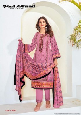 Gull A Ahmed bin saeed vol 5 heavy lawn cotton unstitched suit catalogue at low rate salwar kameez catalogs