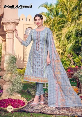 Gull A ahmed by bin saeed vol 4 pure lawn cotton unstitched dress material catalogue at low rate salwar kameez catalogs