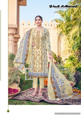 Gull A ahmed by bin saeed vol 4 pure lawn cotton unstitched dress material catalogue at low rate salwar kameez catalogs