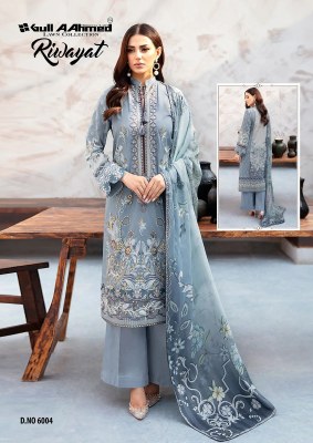 Gull Ahmed by Riwayat vol 6 pure lawn cotton dress material catalogue at affordable rate salwar kameez catalogs