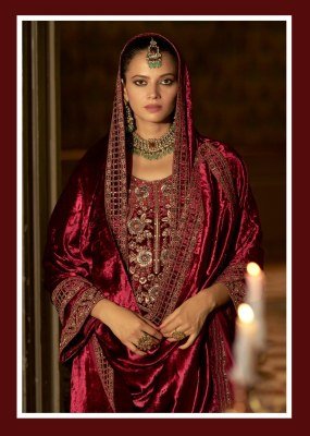 Gull Jee Qurb by Deepsy Suits Pure Velvet Heavy with Viscose Pashmina Wholesale Ethnic Collection wholesale catalogs