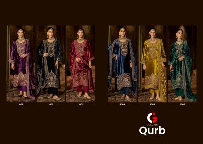 Gull Jee Qurb by Deepsy Suits Pure Velvet Heavy with Viscose Pashmina Wholesale Ethnic Collection readymade suit catalogs