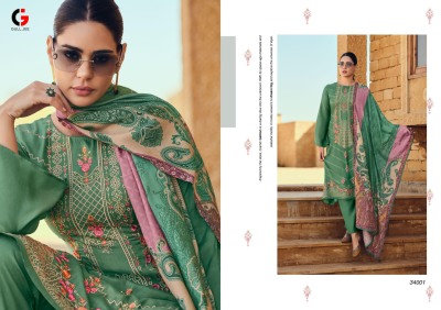 Gull jee by Ekans pure muslin silk heavy embroidered unstitched salwar kameez catalogue  salwar kameez catalogs