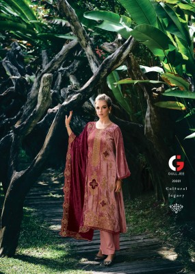 Gull jee by deepsy suit velvet embroidered unstitched dress material catalogue at affordable rate pakistani suit catalogs