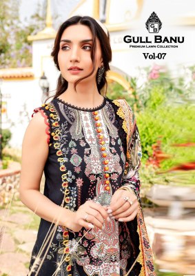 GullBanu Vol 7 by Gull Ahmed Pure Lawn Cotton unstitched dress material collection wholesale catalogs