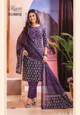 Gulmohar vol 6 by Mayur creation Designer Fully stitched pure cotton kurti pant and dupatta catalogue at affordable rate readymade suit catalogs