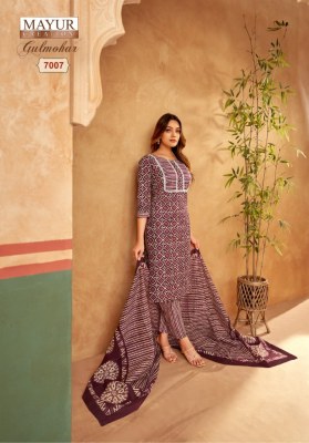 Gulmohar vol 7 by Mayur Pure cotton printed kurti pant and dupatta catalogue at low rate readymade suit catalogs