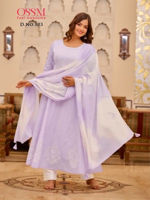 Gulnaaz by ossm Premium cotton Fancy Anarkali Suit at amavi expo fancy Anarkali suit catalogs