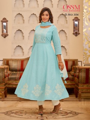 Gulnaaz by ossm Premium cotton Fancy Anarkali Suit at amavi expo fancy Anarkali suit catalogs