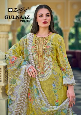 Gulnaaz vol 4 by Zulfat fancy embroidered kurti catalogue at affordable rate wholesale catalogs