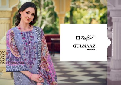 Gulnaaz vol 4 by Zulfat fancy embroidered kurti catalogue at affordable rate dress material catalogs