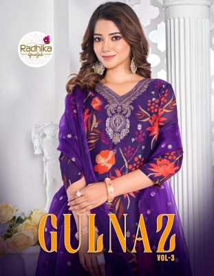 Gulnaz vol 1 by Radhika life style organza fancy readymade suit catalogue at affordable rate Radhika Lifestyle