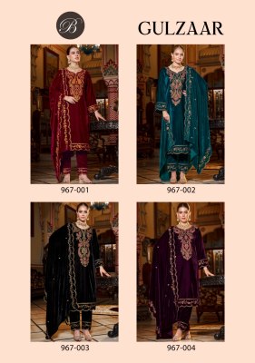 Gulzaar by Belliza pure velvet heavy embroidered designer Pakistani suit catalogue at amavi expo pakistani suit catalogs