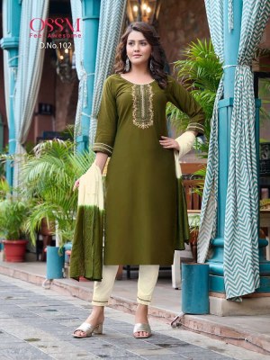 Gungun by ossm Kurti  new Fancy 3pc set Kurti catalogue  Collection kurtis catalogs