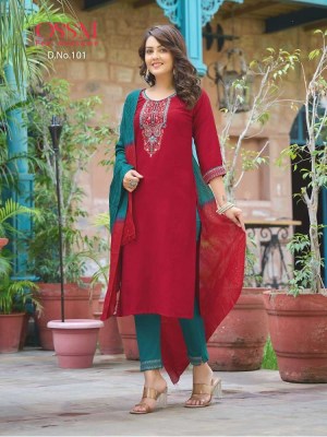 Gungun by ossm Kurti  new Fancy 3pc set Kurti catalogue  Collection kurtis catalogs