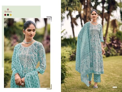 Gungun vol 1 by Hinaya cotton cambric flaired kurti with pant and dupatta catalogue at low rate readymade suit catalogs